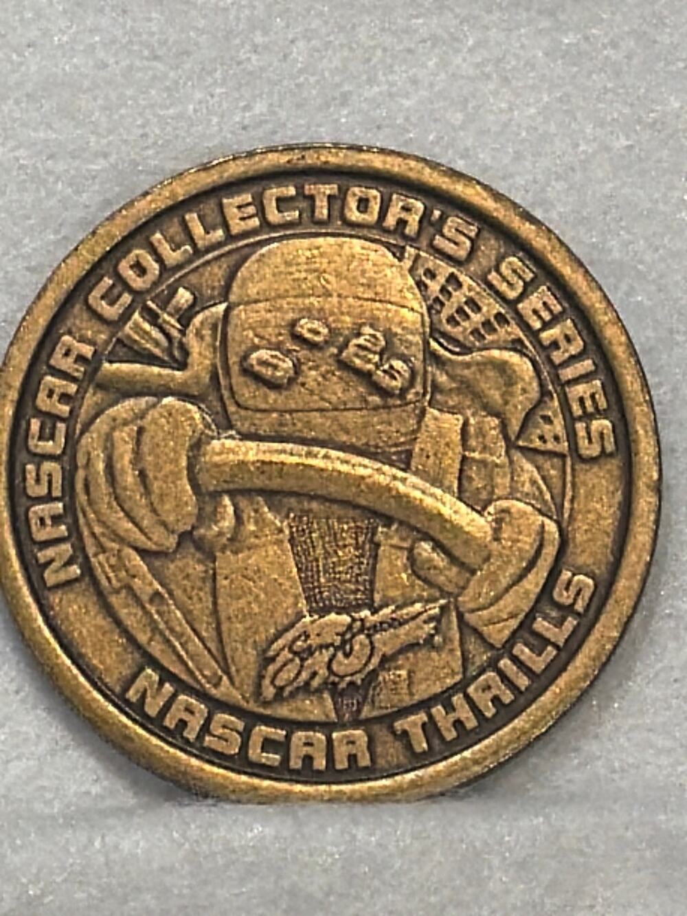 NASCAR Collector's Series Thrills 1st Edition Challenge Coin Brass Token 1.5"